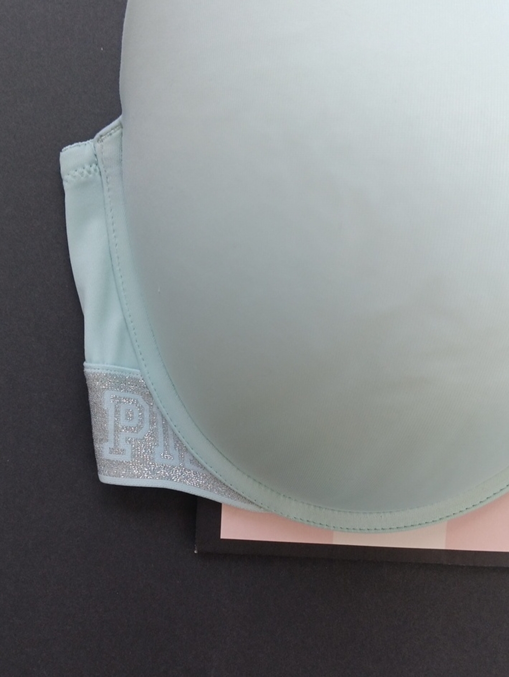 Victoria Secret Pink Light Blue Padded Wear Everywhere Push-up Size 36DD - Picture 4 of 8
